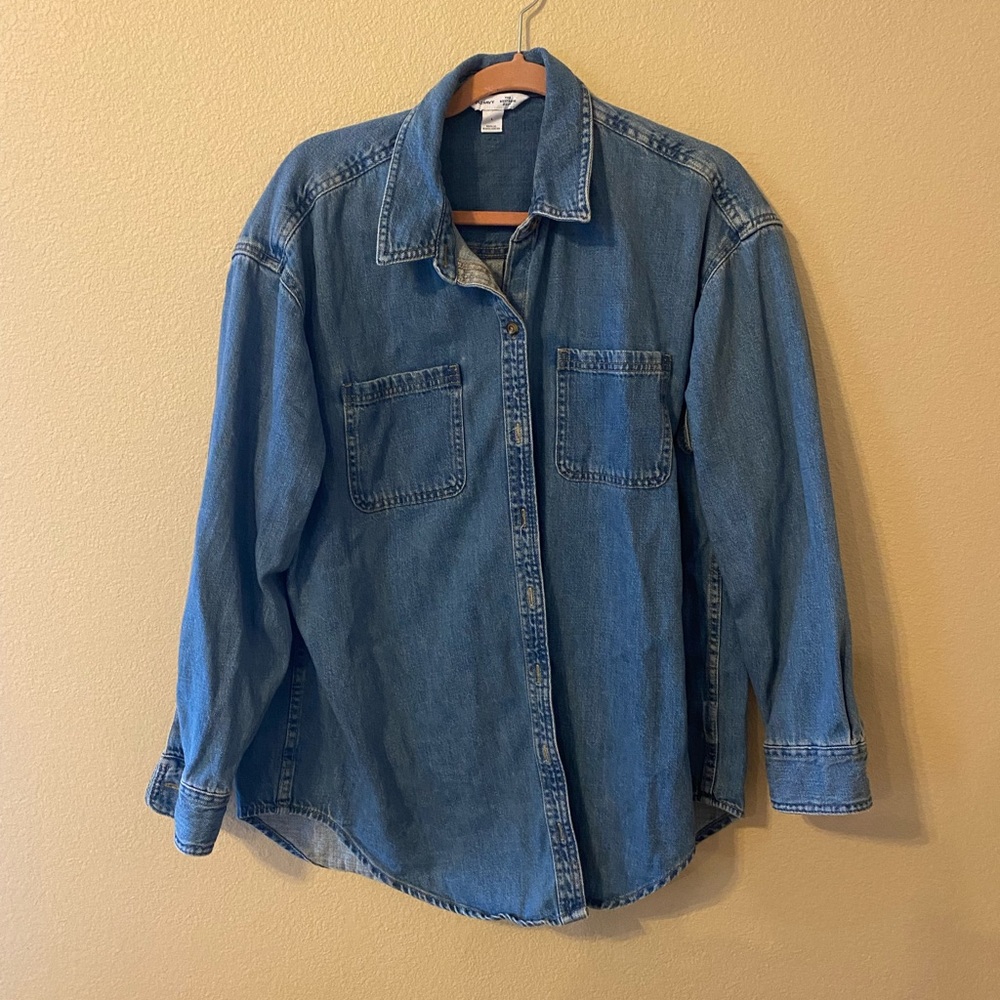 The boyfriend shirt jean shacket size L